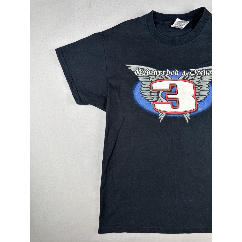 Vintage Dale Earnhardt #3 God Needed A Driver Memorial NASCAR T Shirt Large - Picture 4 of 10